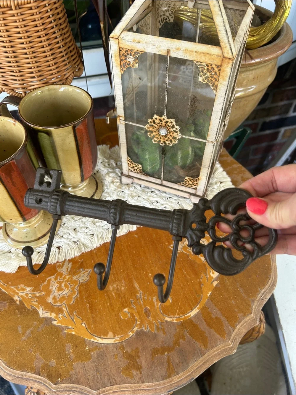 Cast Iron Skeleton Key Wall Hook Rack